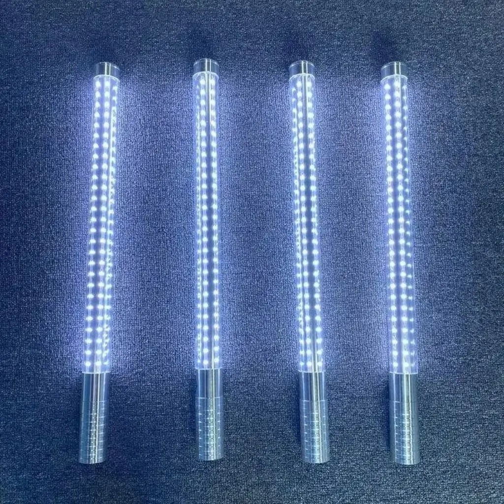 BATON XXL LED BOUTEILLE V.I.P ARGENT - 60x4cm