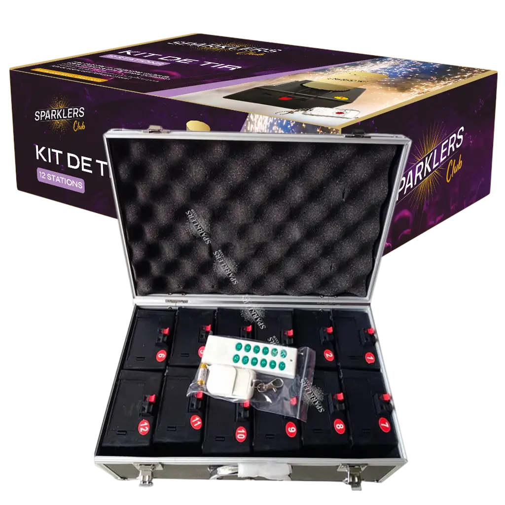 Kit de tir 12 stations pour jets de scène 