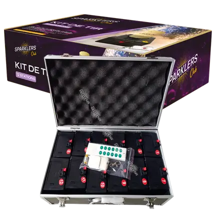 Kit de tir 12 stations pour jets de scène 