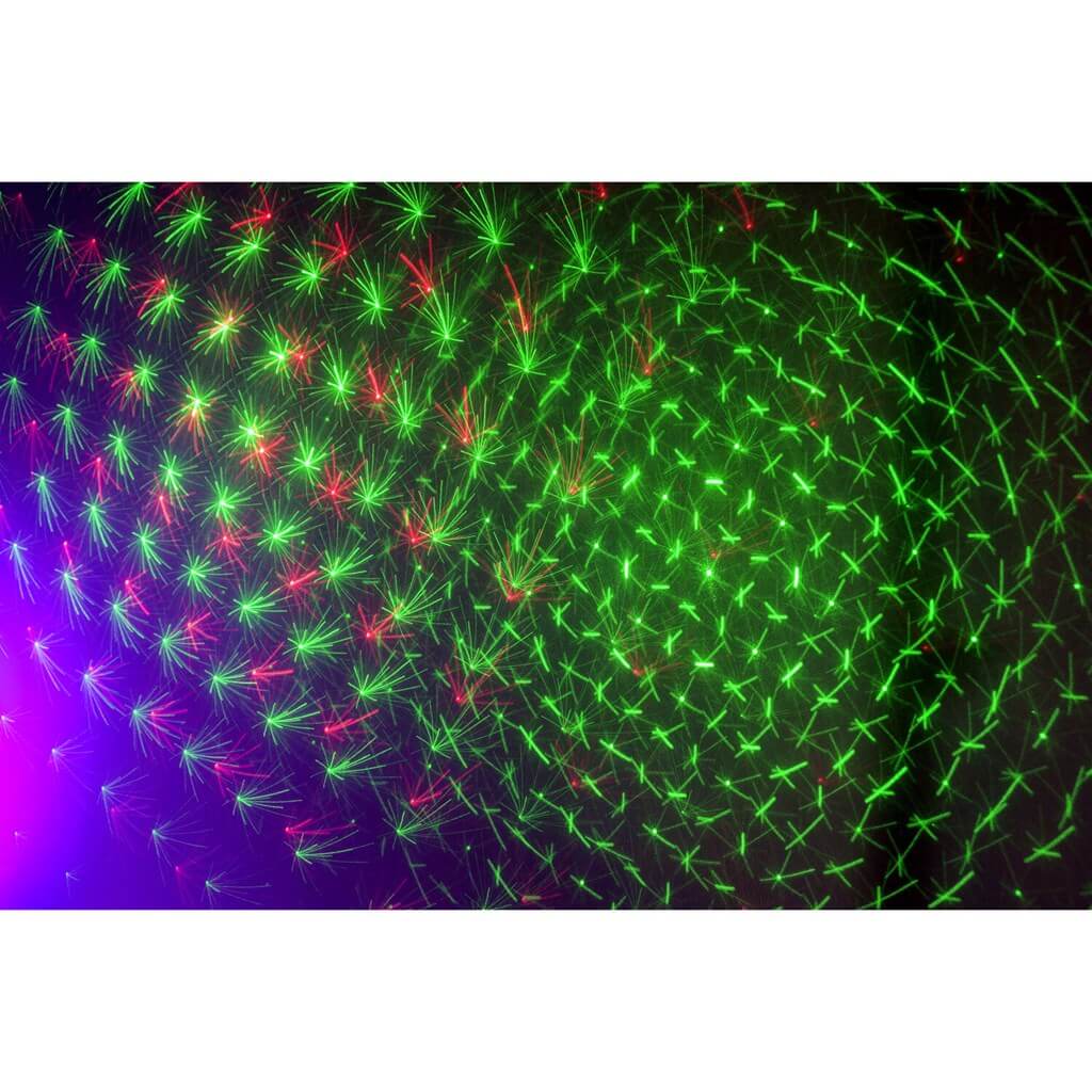 Support de lumière 2 PAR LED RGBW + 2 LASERS Rouge & Vert