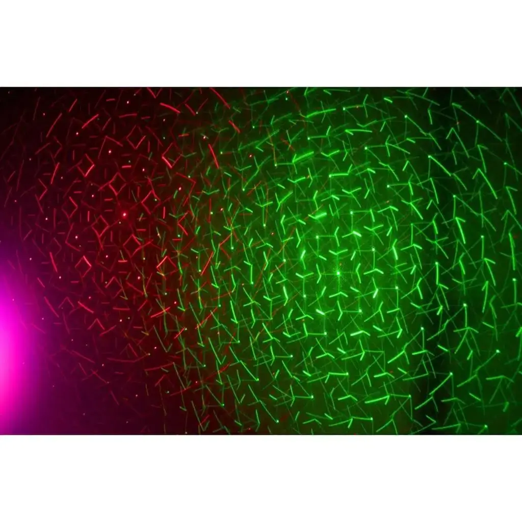 Support de lumière 2 PAR LED RGBW + 2 LASERS Rouge &amp; Vert