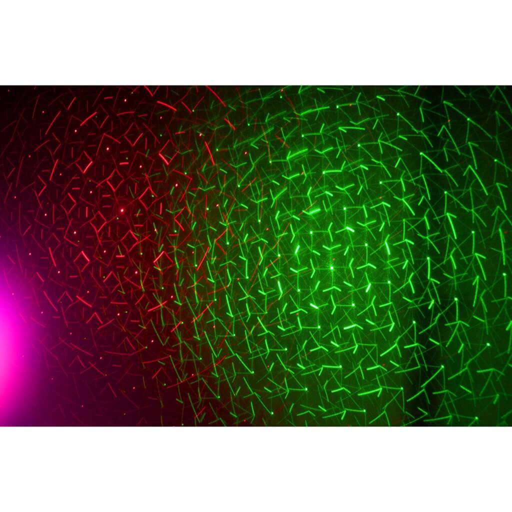 Support de lumière 2 PAR LED RGBW + 2 LASERS Rouge & Vert