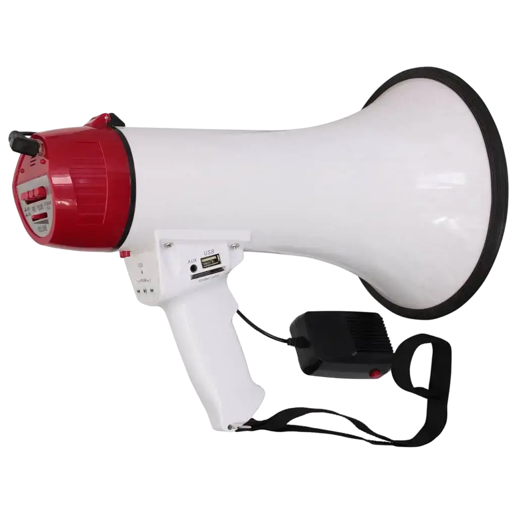 Megaphone 35W avec USB &amp; SD