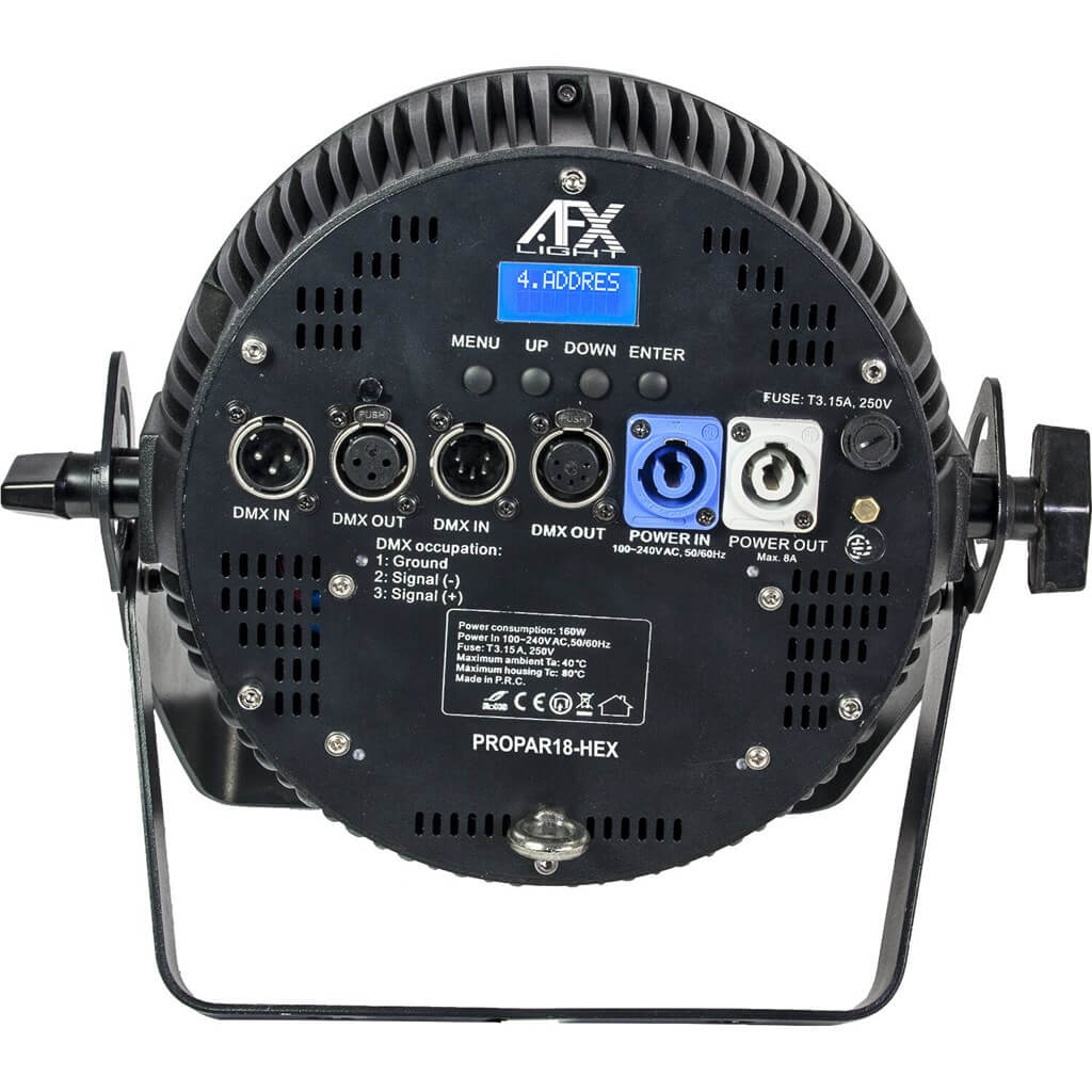 Projecteur LED 18x12W Haute Luminosité RGBWA+UV