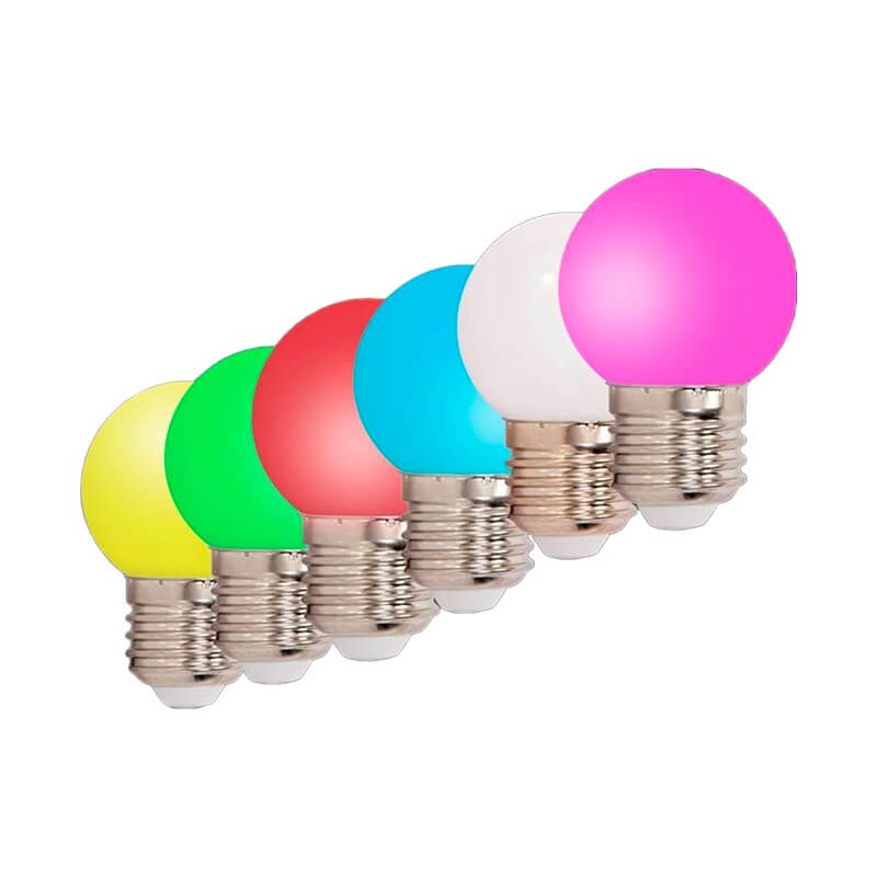 10 Ampoules LED Goutte 2W E27 Jaune - Équivalent 25W, Guirlande Lumineuse