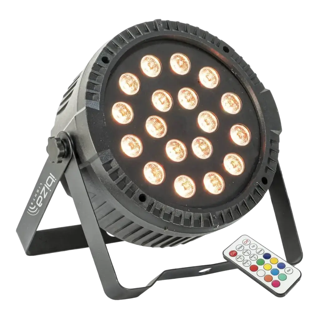 Projecteur PAR LED Extra plat 18x1W RGB