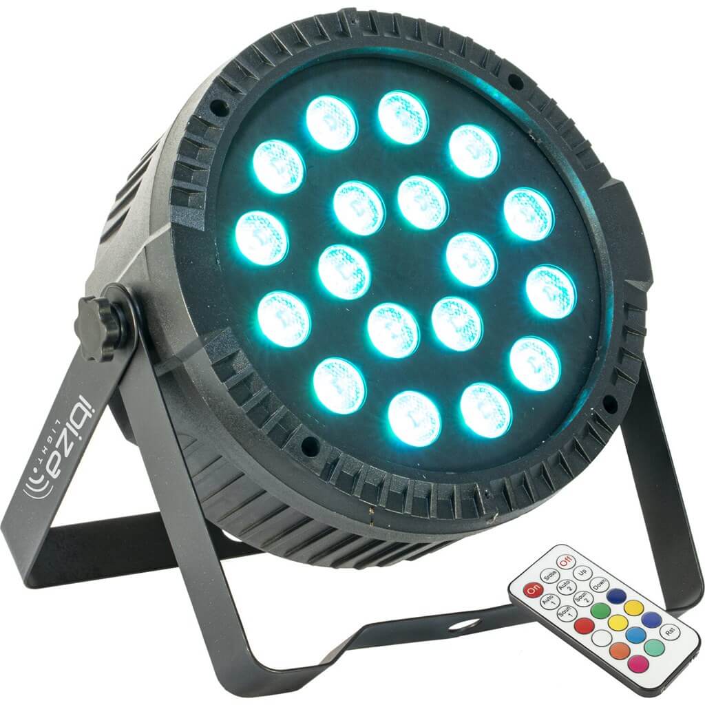 Projecteur PAR LED Extra plat 18x1W RGB