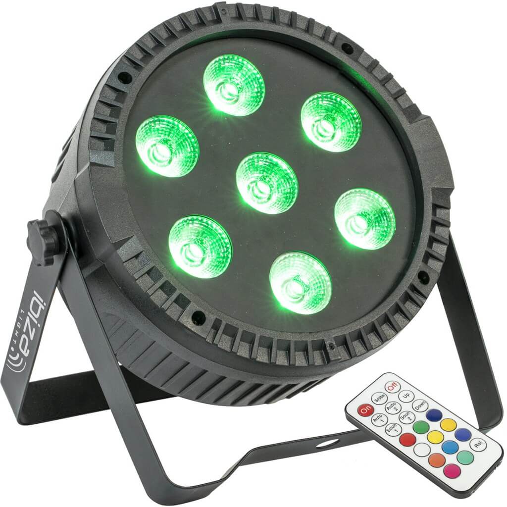 Projecteur PAR LED Extra plat 7x6W RGBW