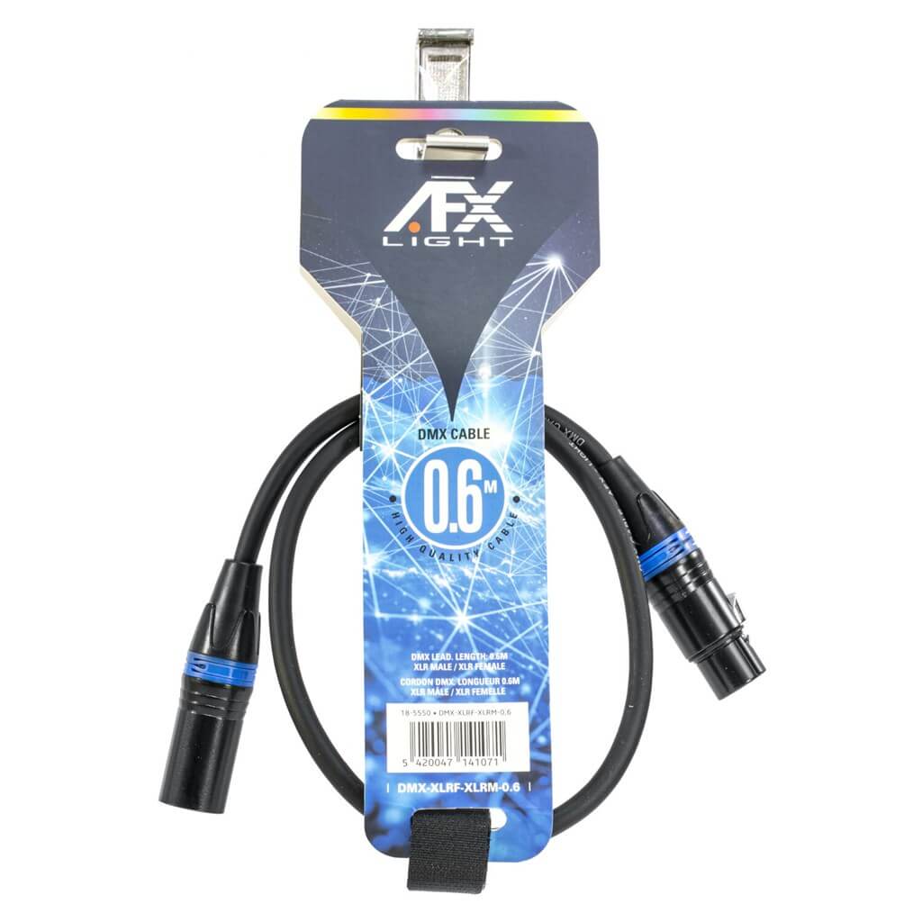 Câble DMX XLR Mâle/Femelle 0,6m