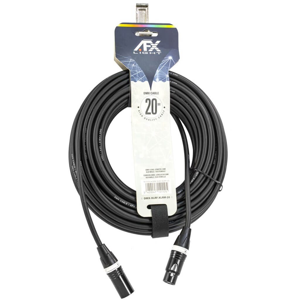 Câble DMX XLR Mâle/Femelle 20m