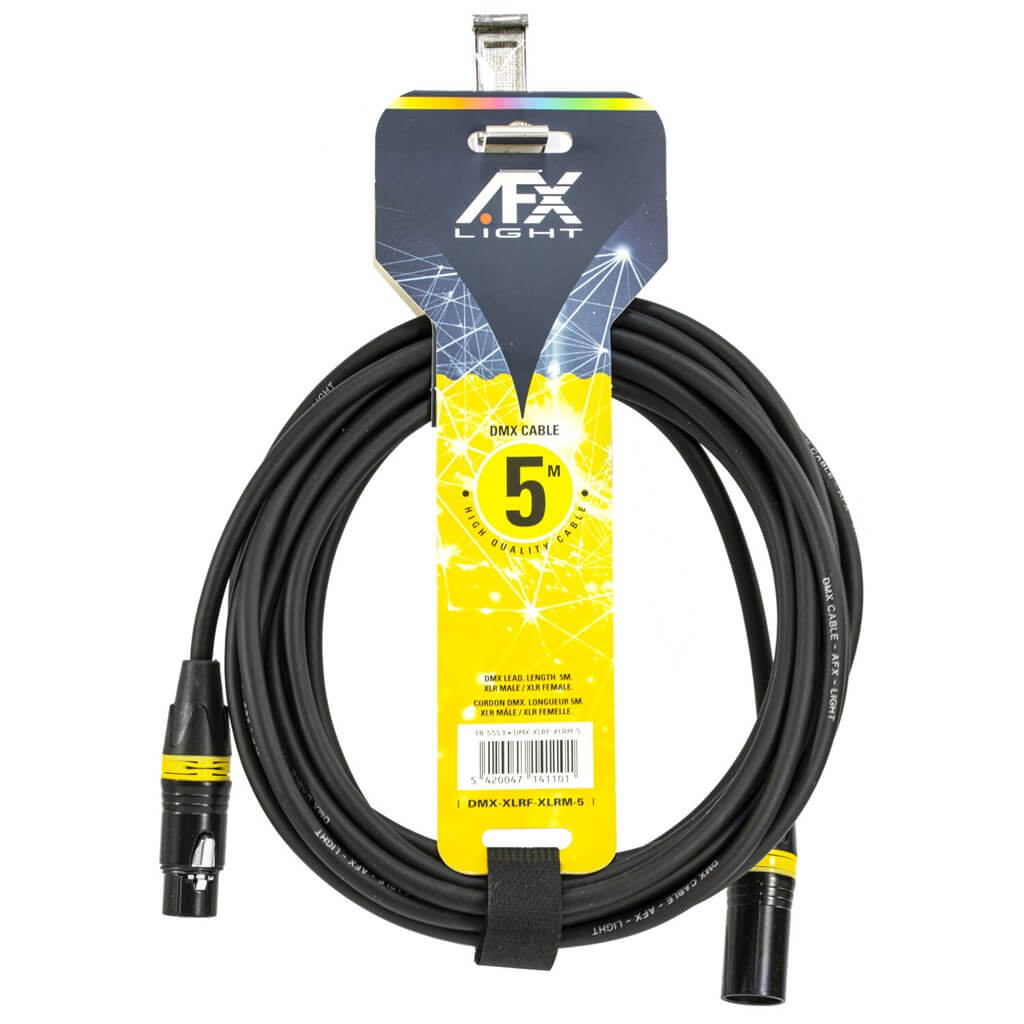 Câble DMX XLR Mâle/Femelle 5m