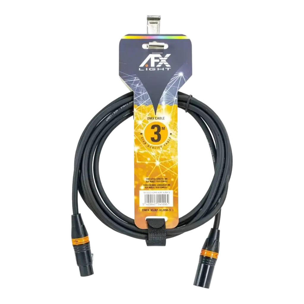 Câble DMX XLR Mâle/Femelle 3m