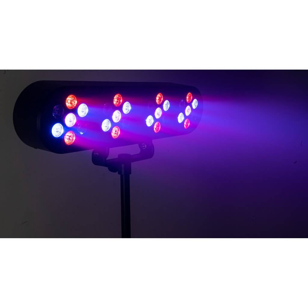 Support de Lumière 4 PAR à LED + télécommande