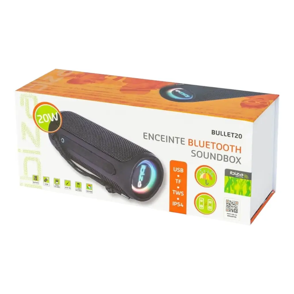 Enceinte Sans Fil Bluetooth USB/Micro SD 20W