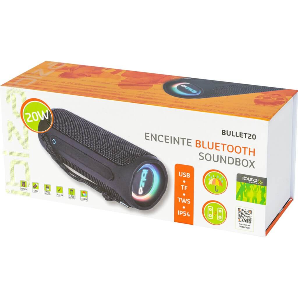 Enceinte Sans Fil Bluetooth USB/Micro SD 20W