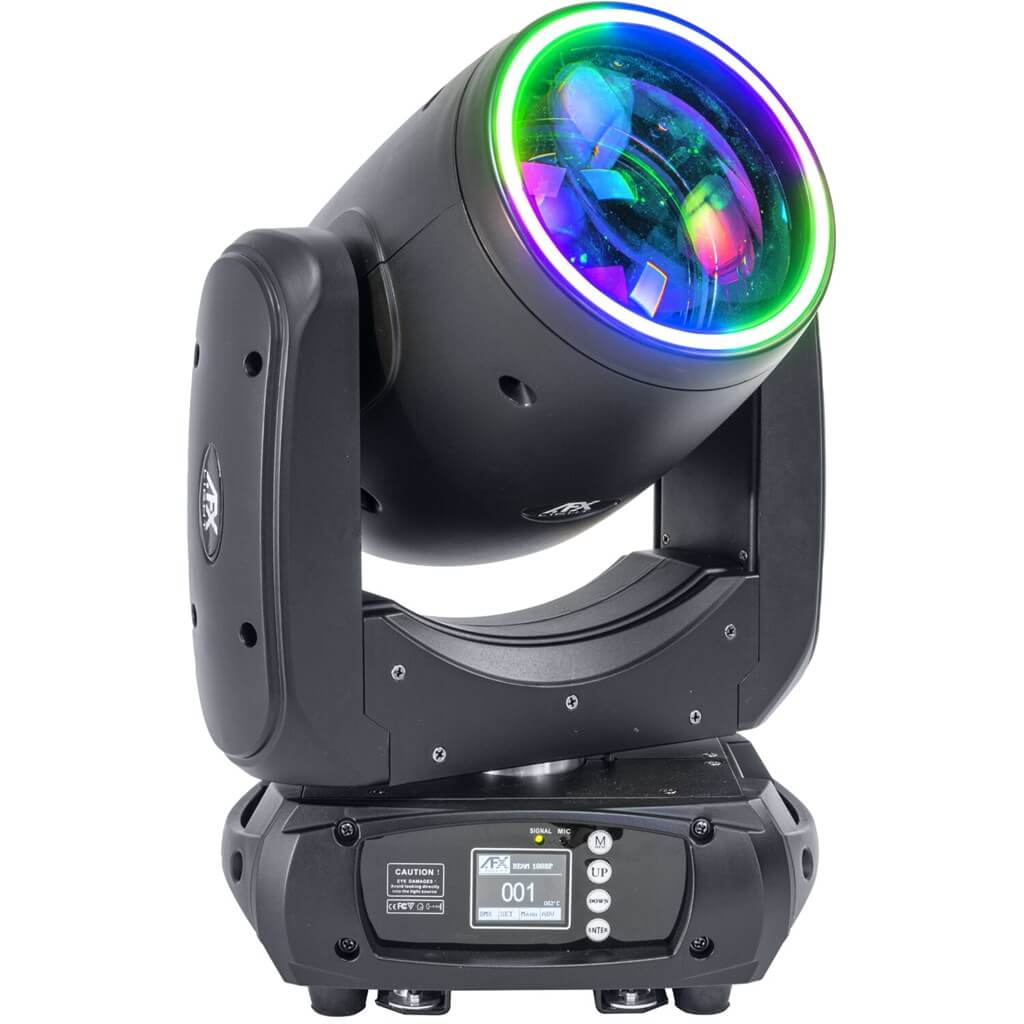 Lyre BEAM LED 100W - Double Prisme + Anneau 