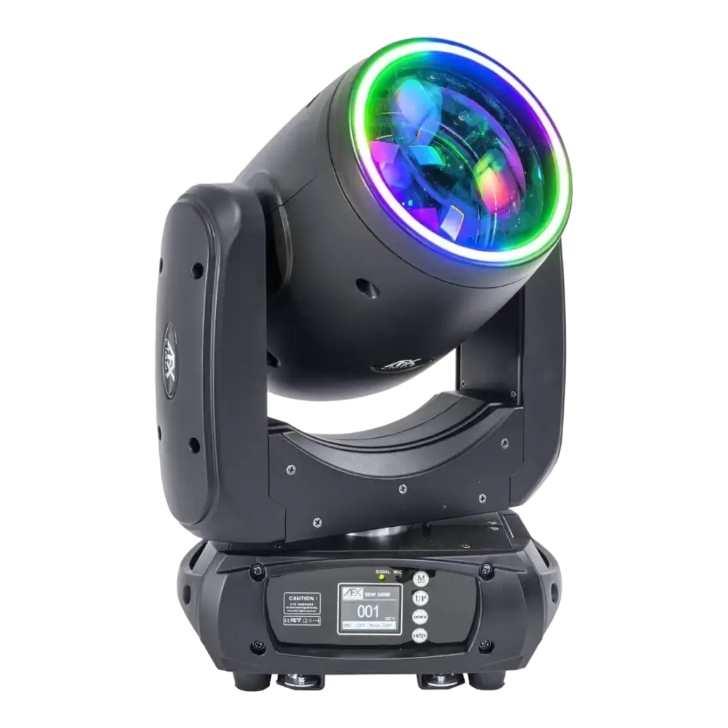 Lyre BEAM LED 100W - Double Prisme + Anneau 