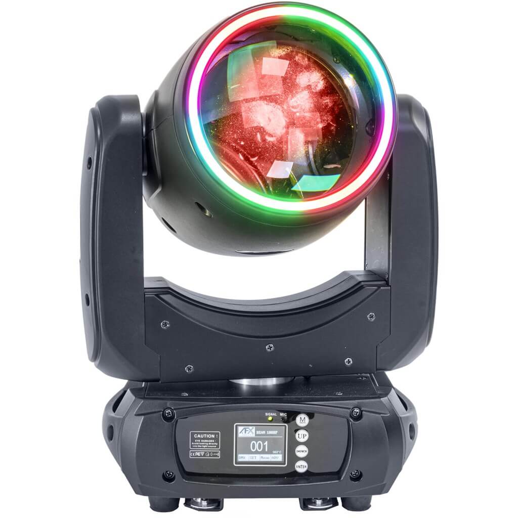Lyre BEAM LED 100W - Double Prisme + Anneau 