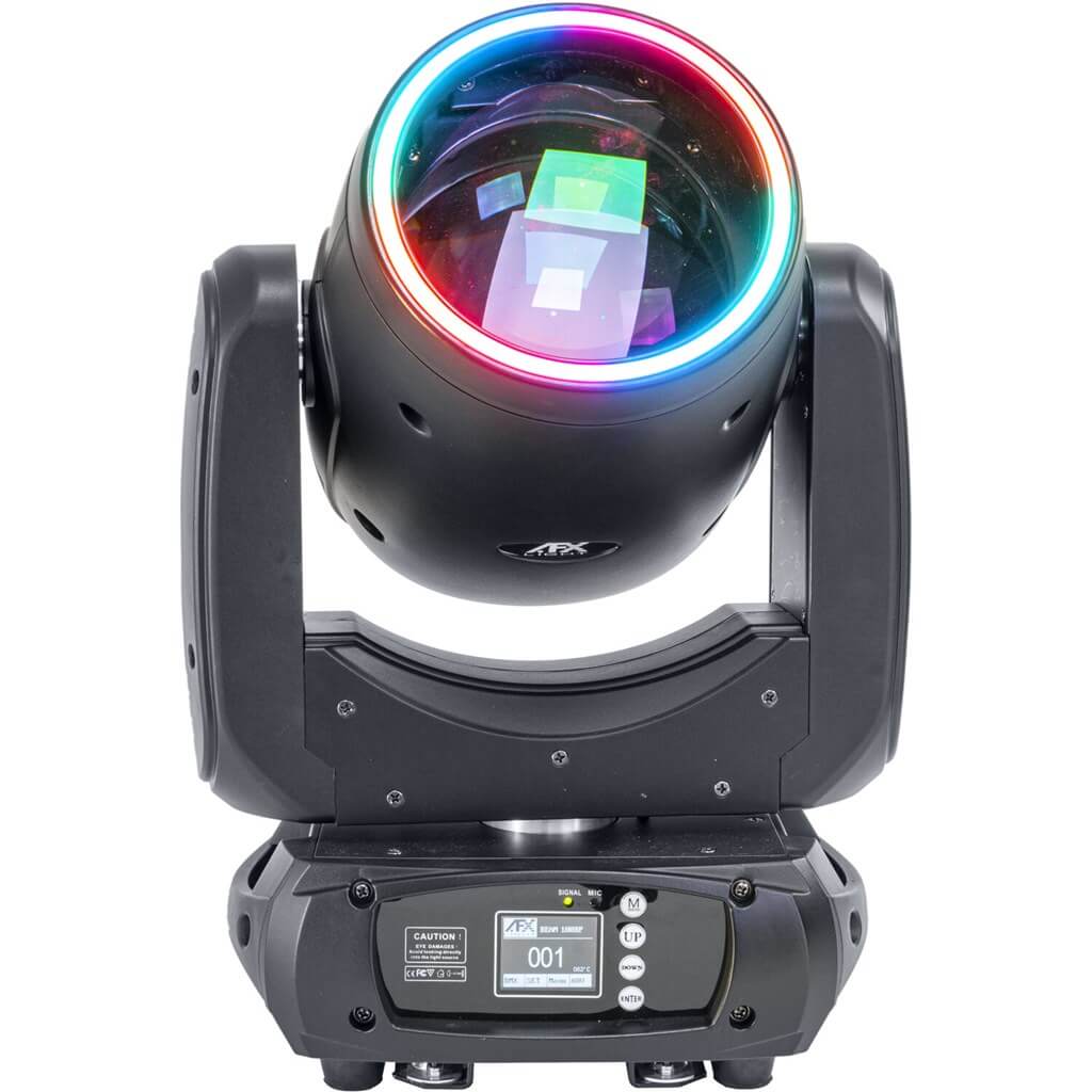Lyre BEAM LED 100W - Double Prisme + Anneau 