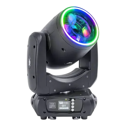 Lyre BEAM LED 100W - Double Prisme + Anneau