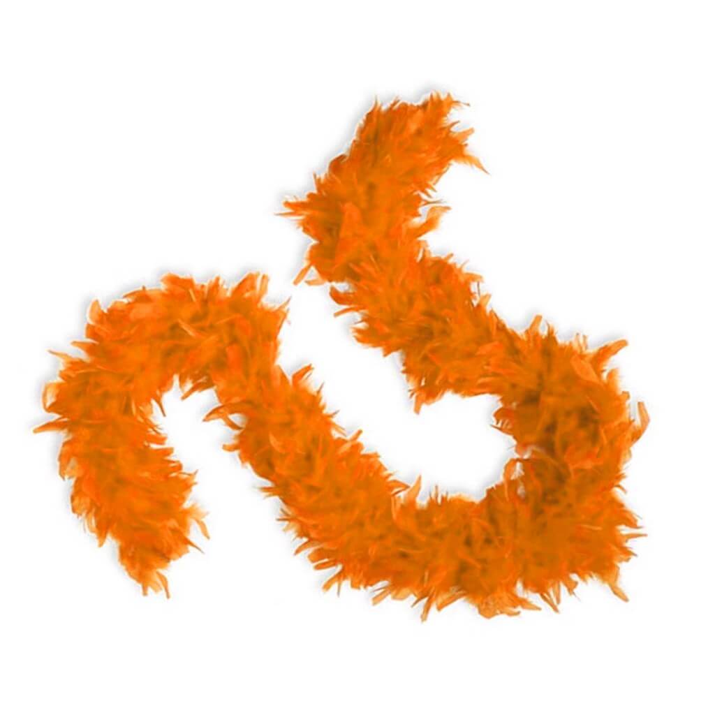 Boa en Plumes Orange - 180 cm : Boas plumes sur Sparklers Club