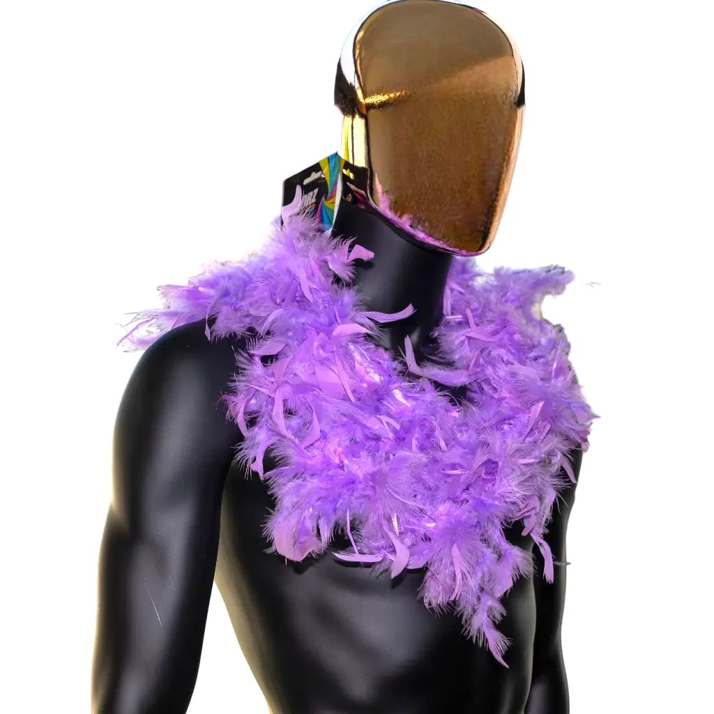 Boa en Plumes Violet - 180 cm