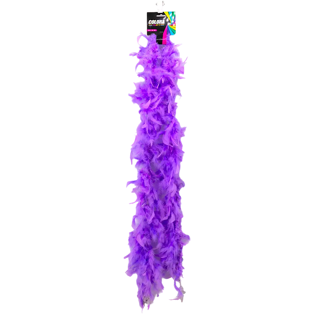 Boa en Plumes Violet - 180 cm