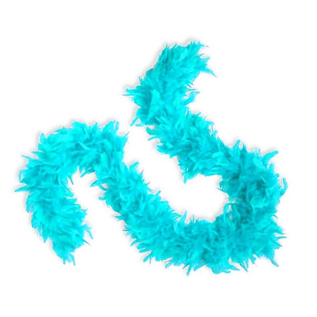 Boa en Plumes Turquoise - 180 cm : Boas plumes sur Sparklers Club