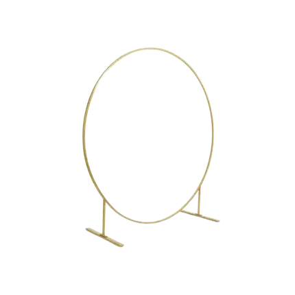 Structure Arche de Ballons Ronde Métal Or ø 2mètres