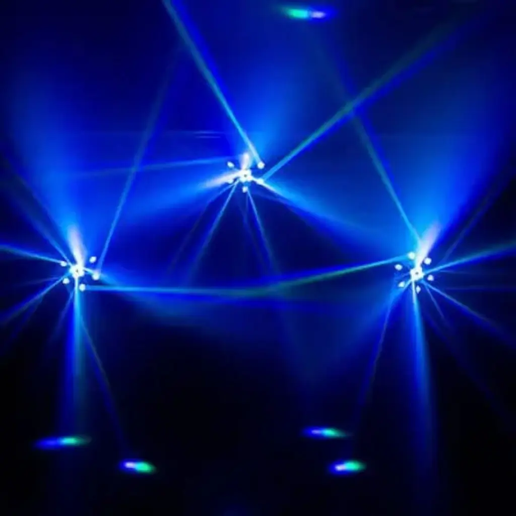 Jeu de lumière 3 effets LED Mac Mah - MEGA UFO-LZR