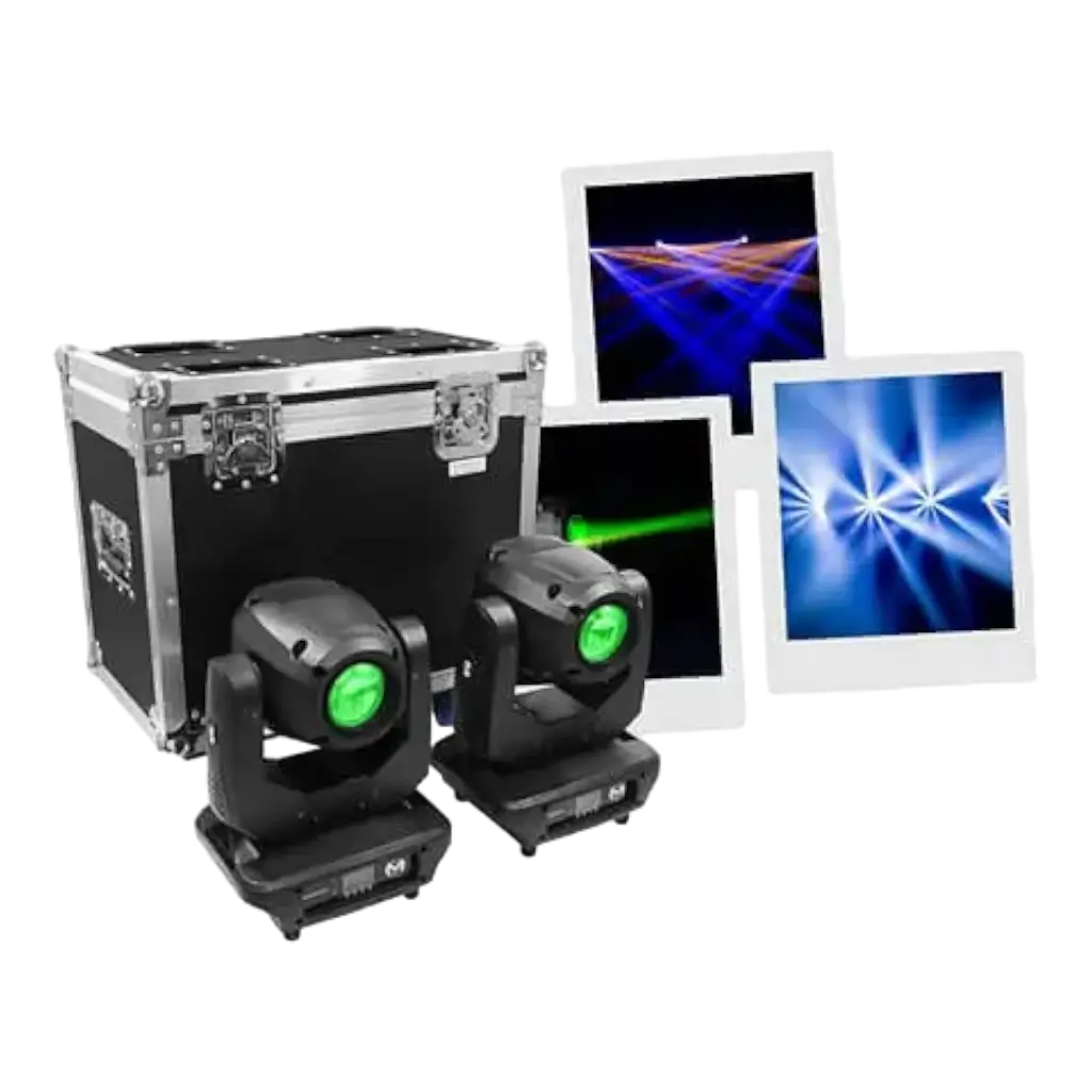 Set 2 Lyres MAC MAH BEAM 1R avec Flight Case