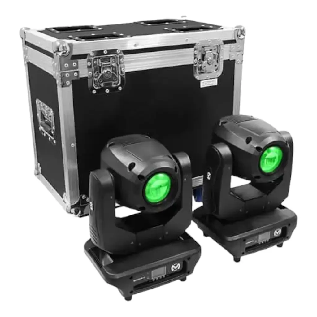 Set 2 Lyres MAC MAH BEAM 1R avec Flight Case