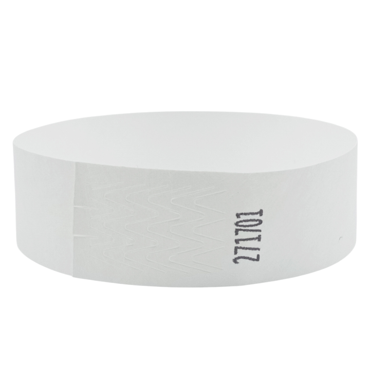 Bracelet Tyvek® Blanc Papier Sans Marquage