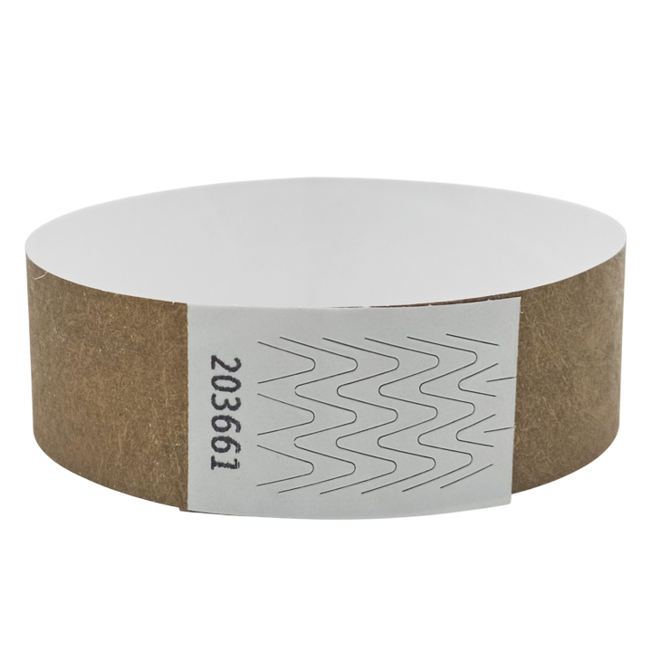 Bracelet Tyvek® Or Papier Sans Marquage