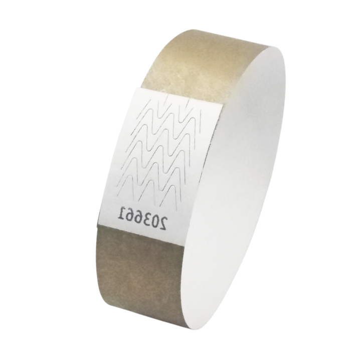Bracelet Tyvek® Or Papier Sans Marquage
