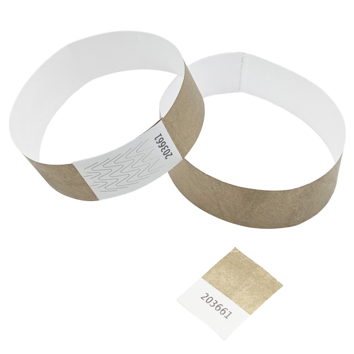 Bracelet Tyvek® Or Papier Sans Marquage