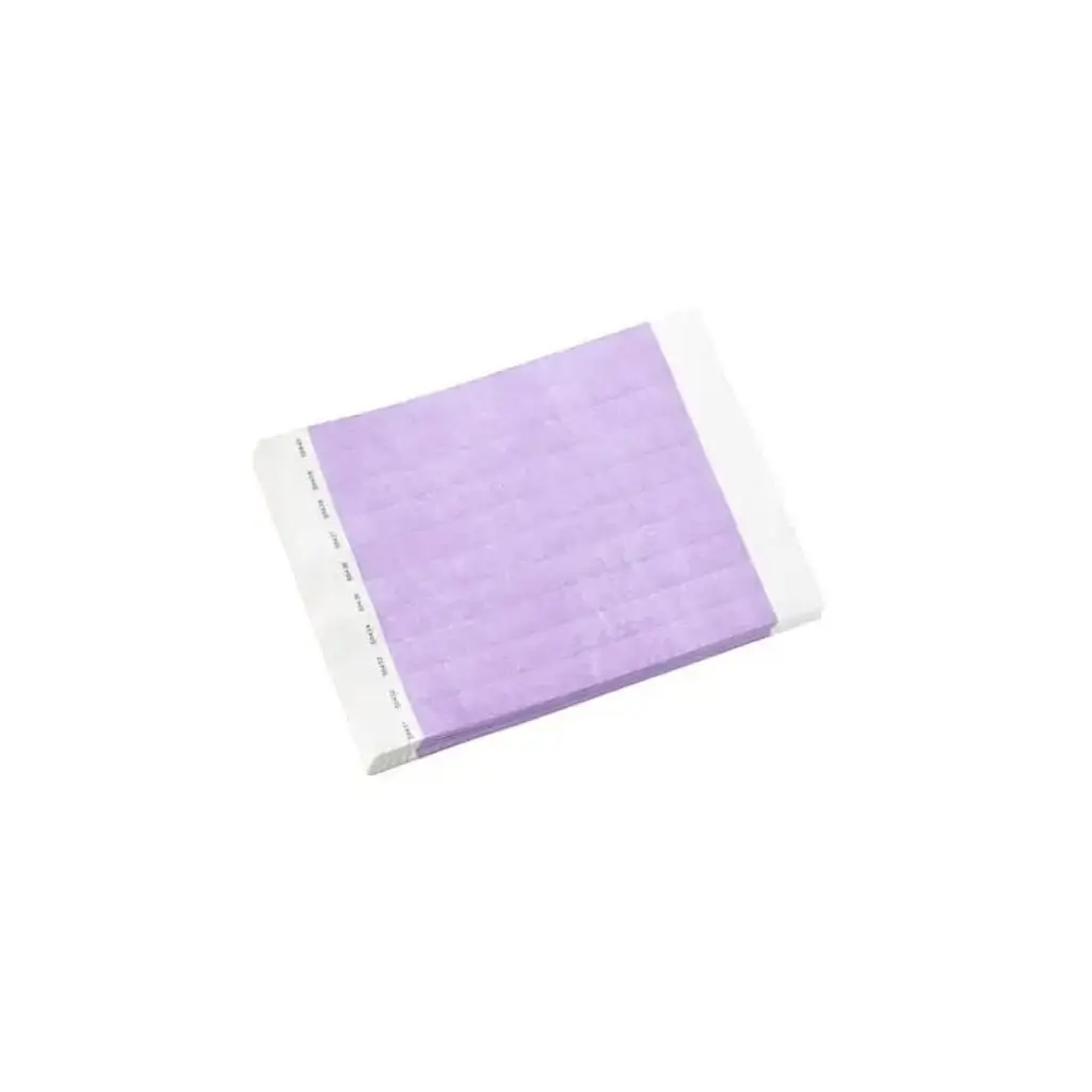 Bracelet Tyvek® Violet Papier Sans Marquage