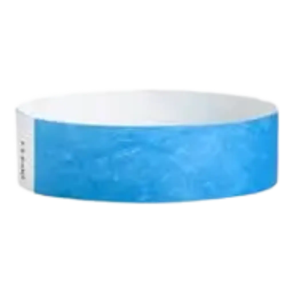 Bracelet Tyvek® Bleu Papier Sans Marquage