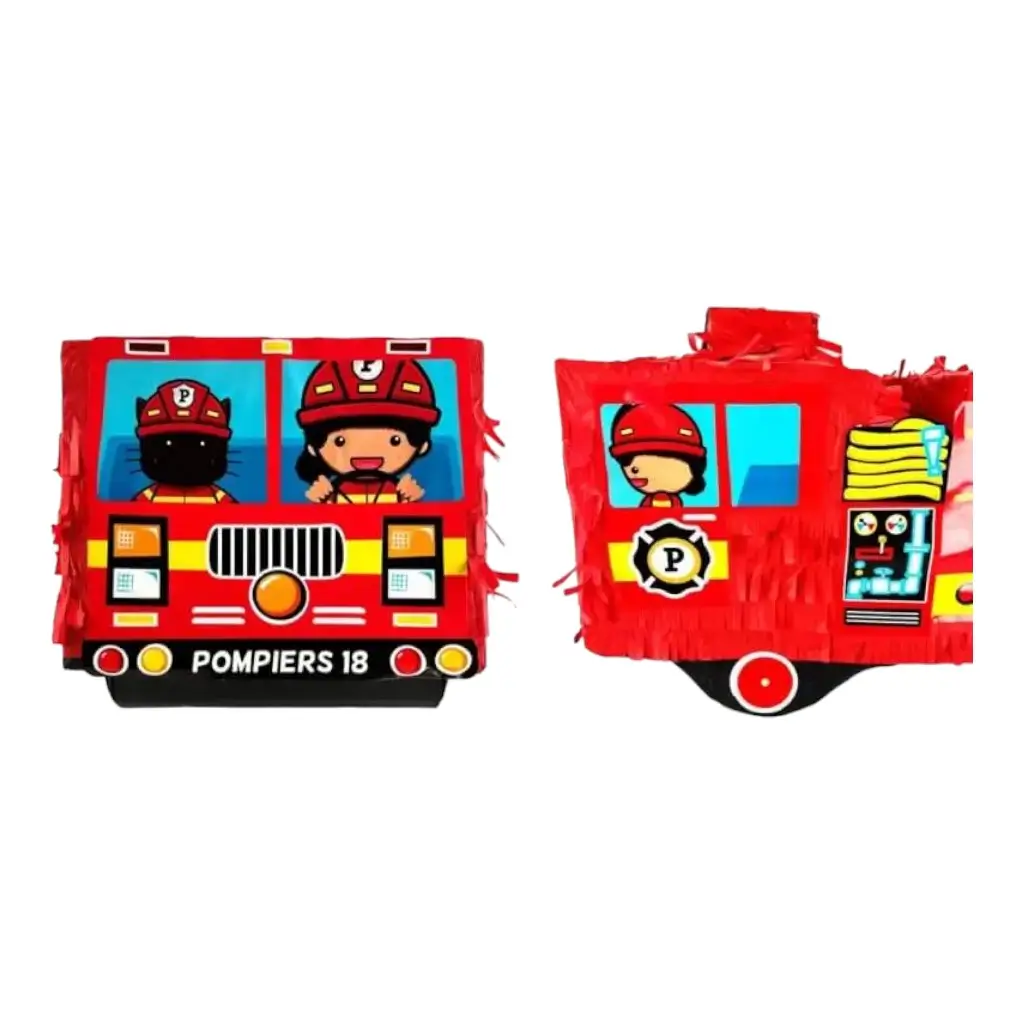 Pinata Camion de Pompiers pour Enfants