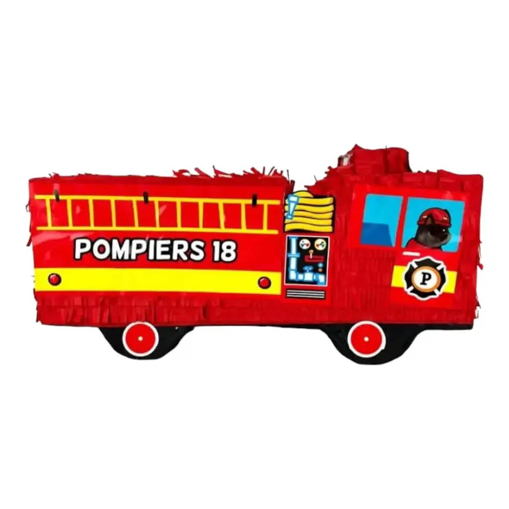 Pinata Camion de Pompiers pour Enfants