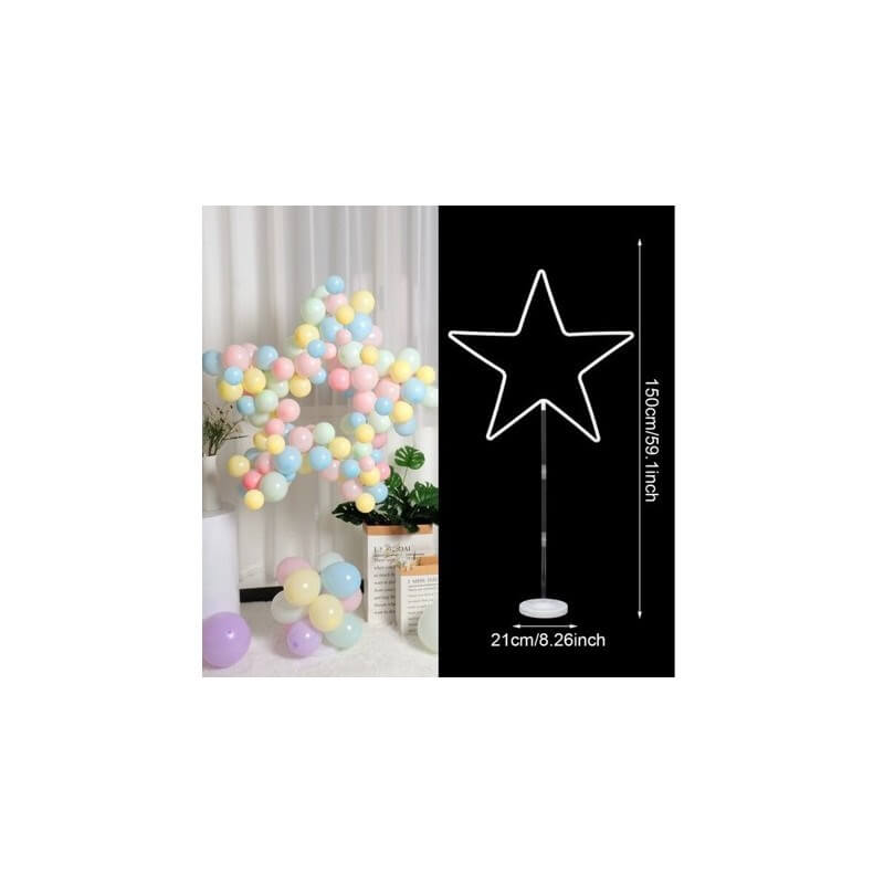 Support à Ballons Étoile sur Pied - 150 cm
