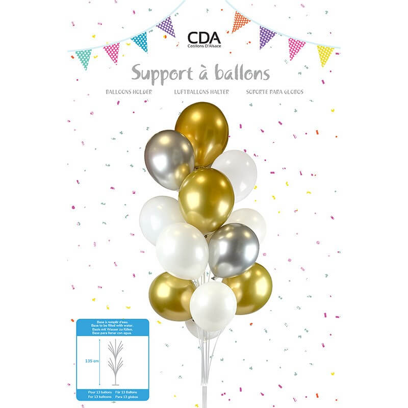 Support à Ballons pour 12 Ballons sur Pied - 135 cm