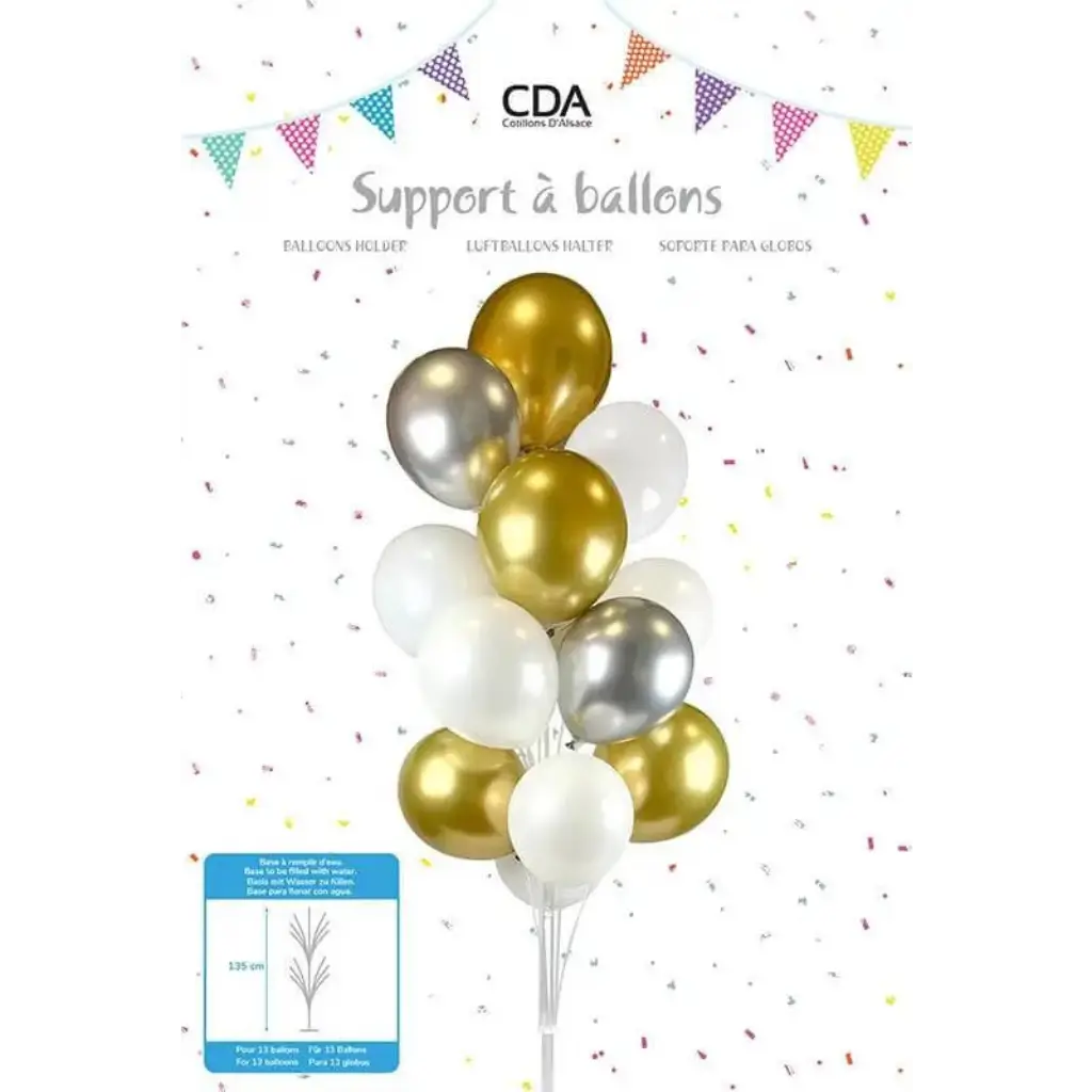 Support à Ballons pour 13 Ballons sur Pied - 135 cm