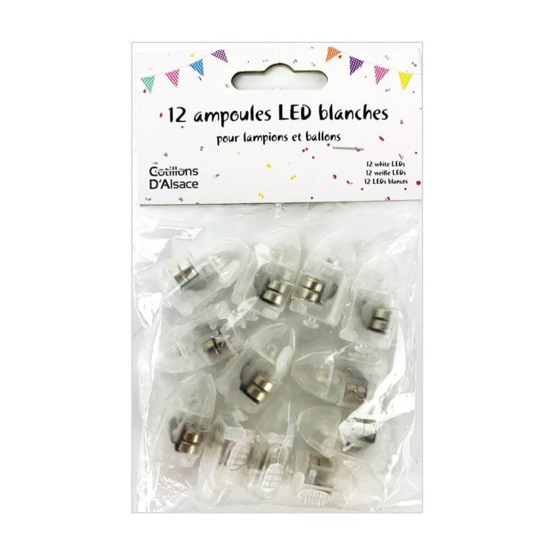 12 mini ampoules LED pour Lampions ou Ballons