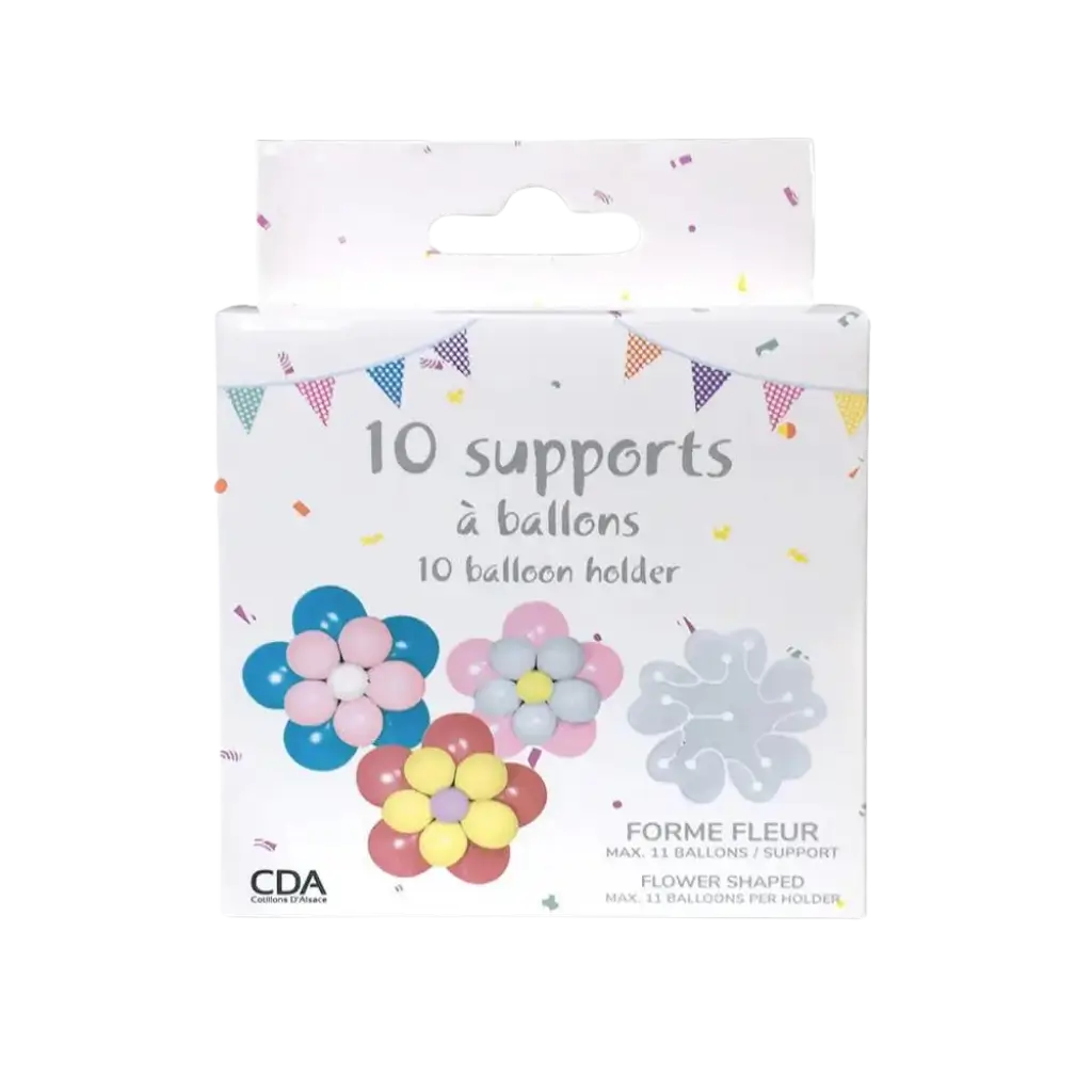 10 Supports à Ballon en forme de Fleur