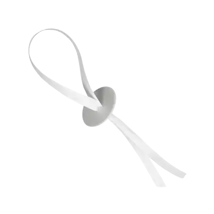 Ruban Blanc pour fermeture de Ballon 120cm