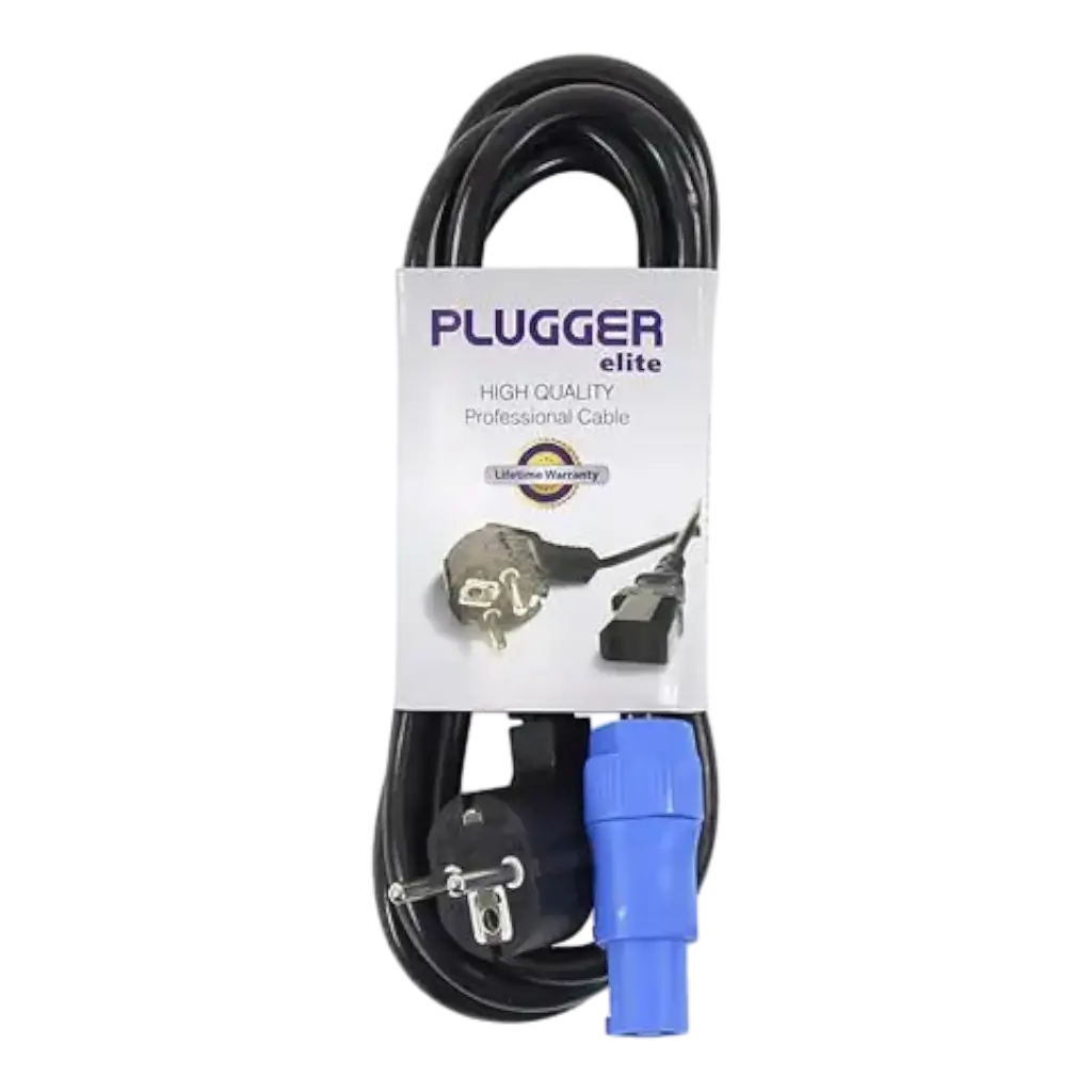 Câble d&#39;alimentation Powercon norme EU 1.8m Elite - Plugger