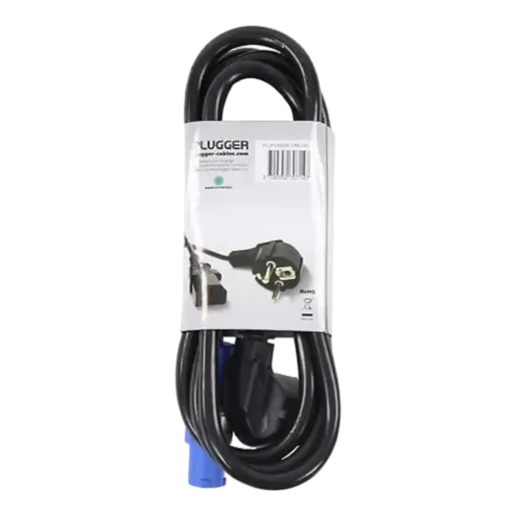 Câble d'alimentation Powercon norme EU 1.8m Elite - Plugger