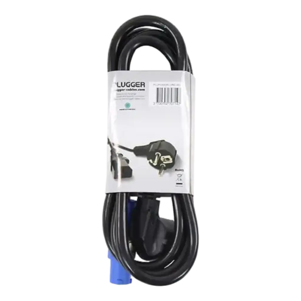 Câble d&#39;alimentation Powercon norme EU 1.8m Elite - Plugger