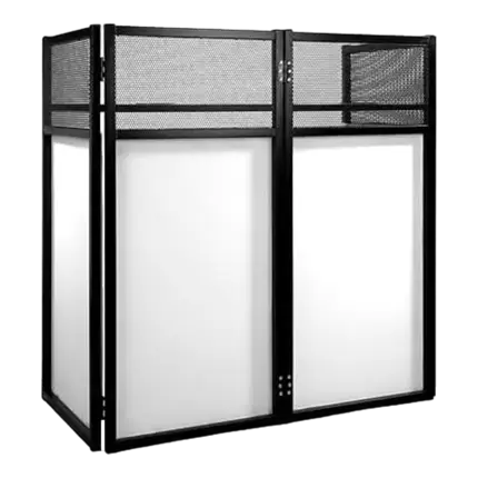 Stand avec Façade pour DJ - BoomTone DJ - DJ Desk White
